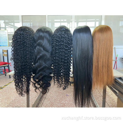 Wholesale 13x4 13x6 360 Lace Front Human Hair Wigs,Transparent Swiss Lace Straight Lace Front Wig 100% Brazilian Virgin Hair Wig